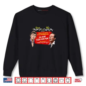 Sweatshirt Official Bing Crosby David Bowie Christmas Music Shirt