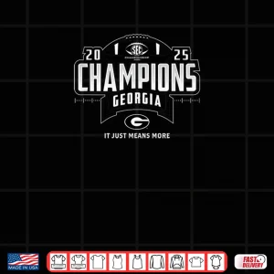 Georgia Bulldogs SEC Champs 2025 Football Locker Room Shirt 4 Design Georgia Bulldogs SEC Champs 2025 Football Locker Room Shirt 1