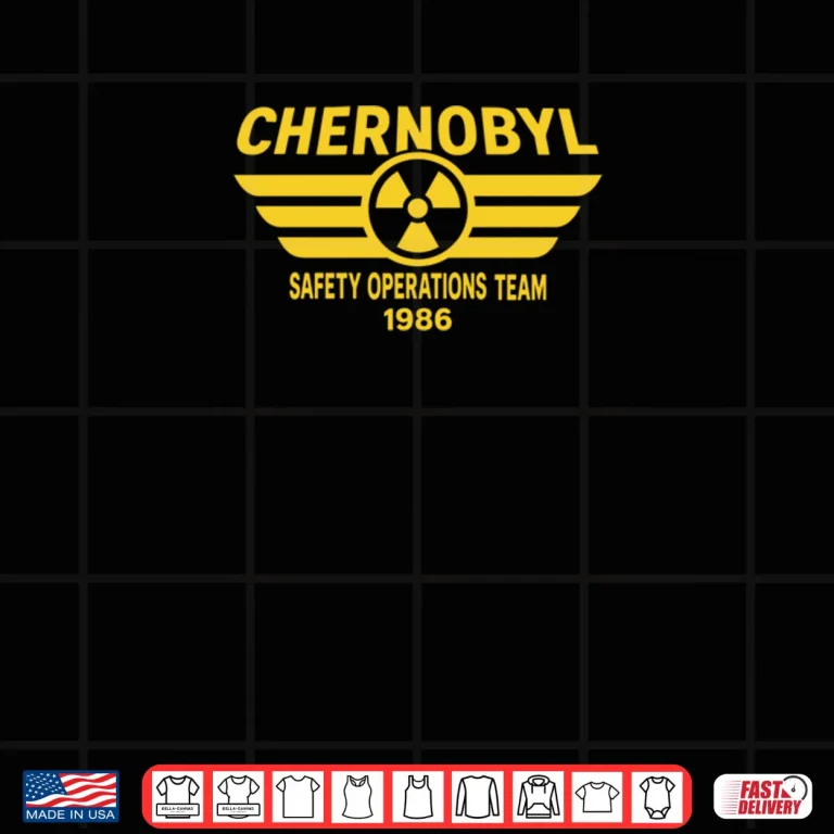 Design Chernobyl Safety Operations Team 1986 Radioactive Logo Shirt
