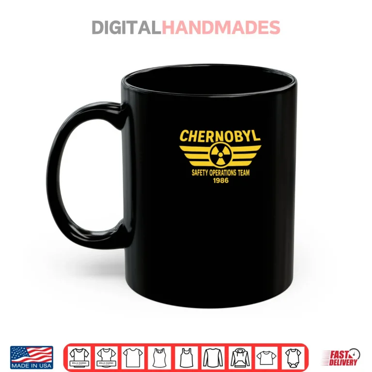 Mug Chernobyl Safety Operations Team 1986 Radioactive Logo Shirt
