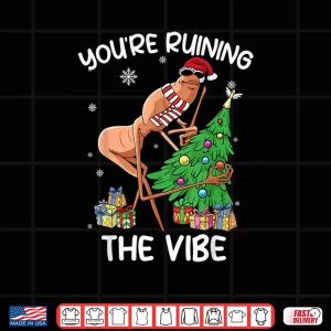 Design Youre Ruining The Vibe Christmas Marcus The Worm Xmas Shirt