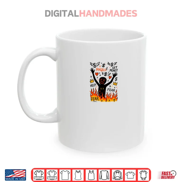 Mug Money or Friends Streetwear Graphic Shirt