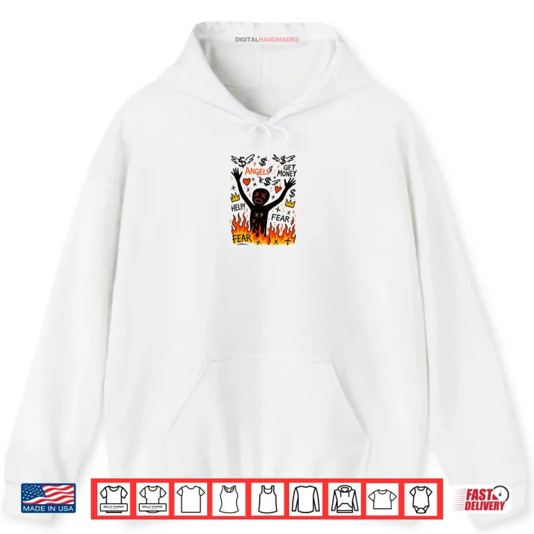 Hoodie Money or Friends Streetwear Graphic Shirt