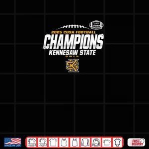 Design Kennesaw State Owls C USA Champs 2025 Football Locker Room Shirt