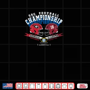 Design Georgia vs Alabama SEC Champsionship 2025 Football Shirt