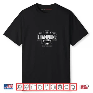 Georgia Bulldogs SEC Champs 2025 Football Locker Room Shirt