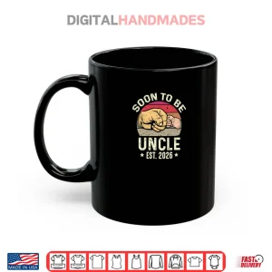 Mug Soon To Be Uncle Est 2026 for New Papa Funny Fathers Day Shirt