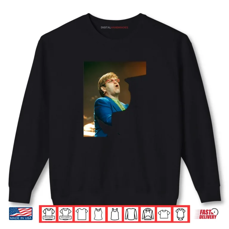 Sweatshirt Elton John Live Candle in The Wind 1997 Era Shirt