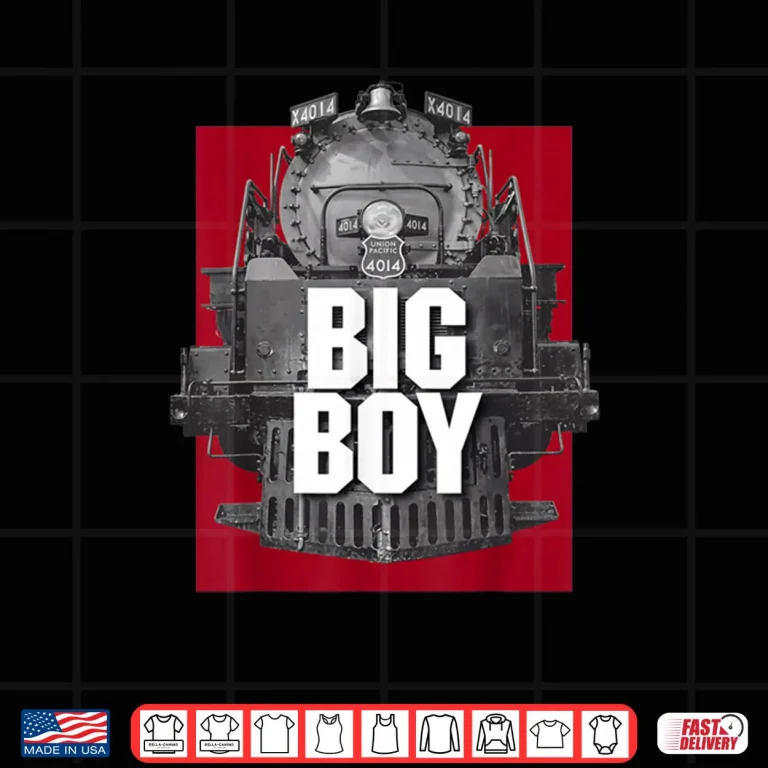 Design Big Boy 4014 Classic Steam Engine Retro Locomotive Railroad Shirt