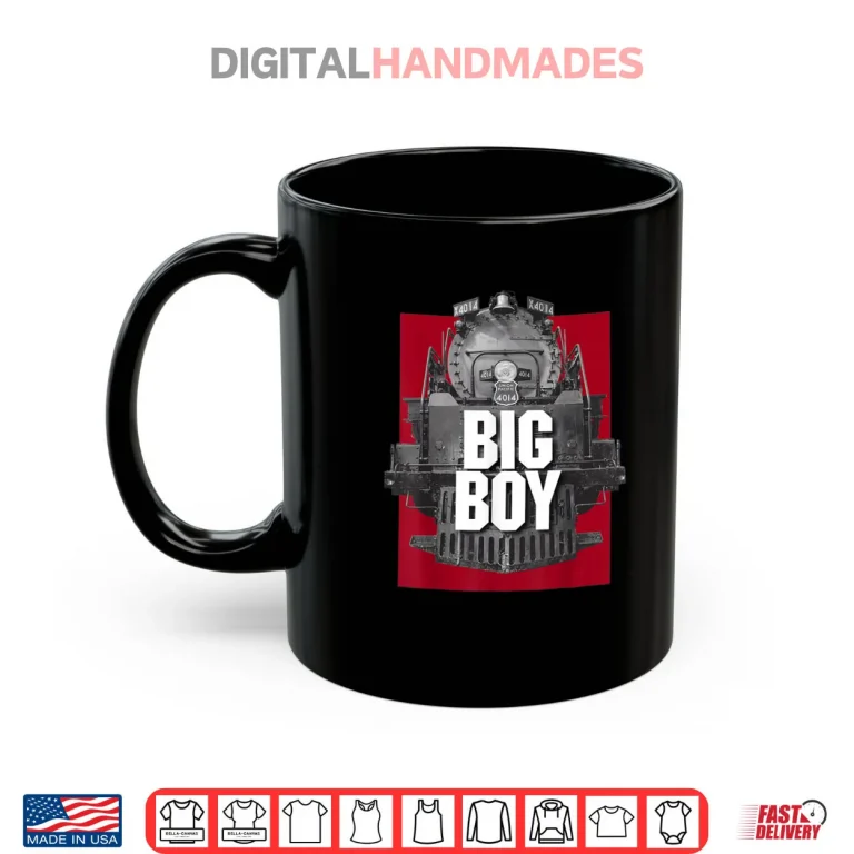Mug Big Boy 4014 Classic Steam Engine Retro Locomotive Railroad Shirt