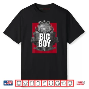 Big Boy 4014 Classic Steam Engine Retro Locomotive Railroad Shirt
