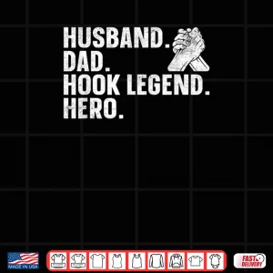 Design Arm Wrestling Arm Wrestler Husband Dad Hook Legend Hero Shirt