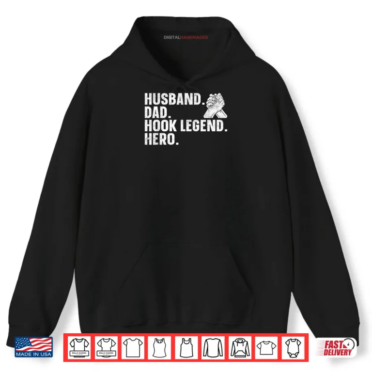 Hoodie Arm Wrestling Arm Wrestler Husband Dad Hook Legend Hero Shirt