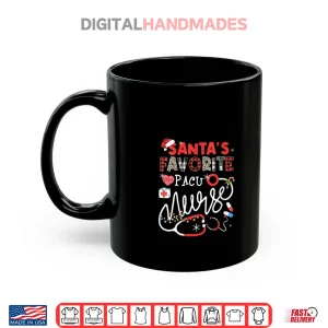 Mug Santas Favorite Pacu Nurse Christmas Lights Leopard Shirt