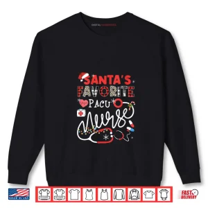 Sweatshirt Santas Favorite Pacu Nurse Christmas Lights Leopard Shirt