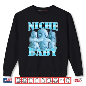 Sweatshirt Niche Baby gen z Meme ai Viral Giggling AI Laughing Shirt 1