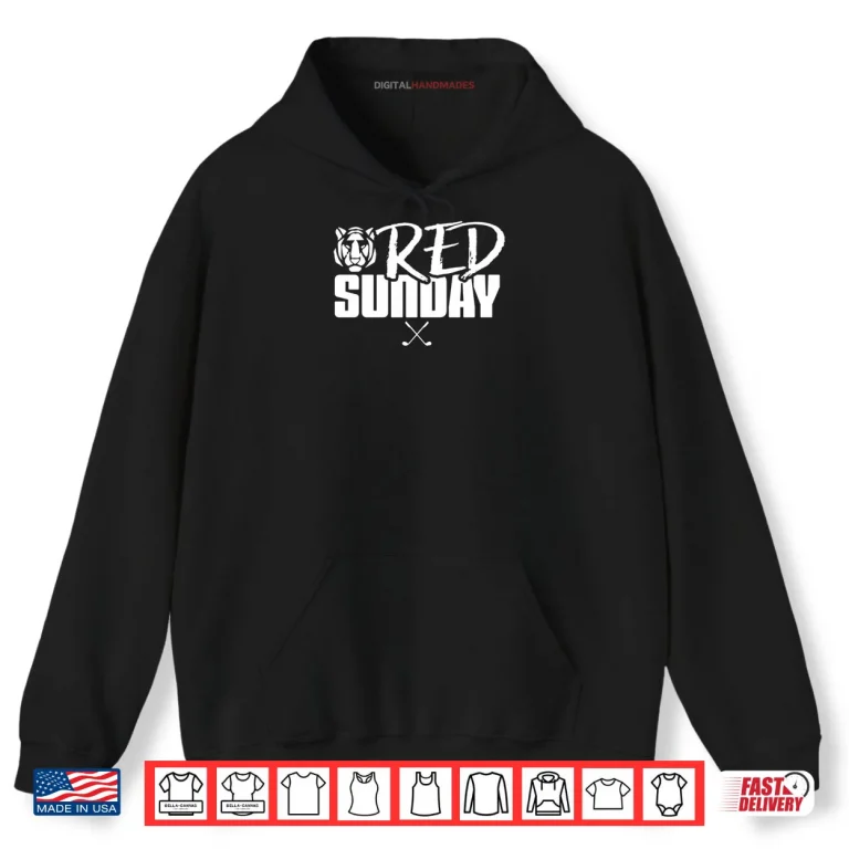 Hoodie Tiger Red Sunday Golf Shirt