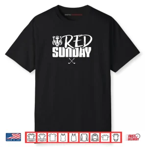 Tiger Red Sunday Golf Shirt