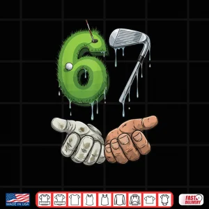 Design Golf 67 Putting Green Iron Club Six Seven 67 Golf Shirt