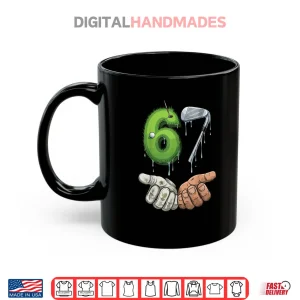 Mug Golf 67 Putting Green Iron Club Six Seven 67 Golf Shirt