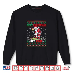 Sweatshirt Best Christmas Par Santa Sweater Playing Golf Golfer Shirt