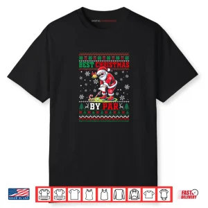 Best Christmas by Par Santa Sweater Playing Golf Golfer Shirt