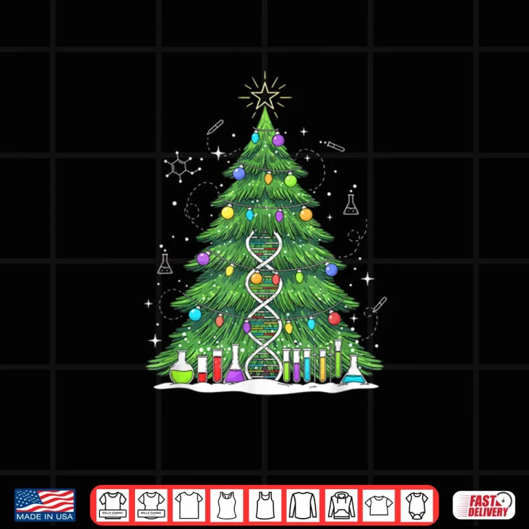 Design Science & Technology DNA Christmas Tree, Lab Chemistry Tree Shirt