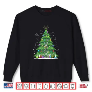 Sweatshirt Science & Technology DNA Christmas Tree, Lab Chemistry Tree Shirt