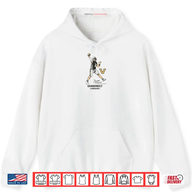 Hoodie Vanderbilt Football Diego Pavia Superstar Pose Vanderbilt Shirt 1