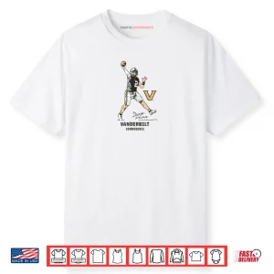 Vanderbilt Football Diego Pavia Superstar Pose Vanderbilt Shirt
