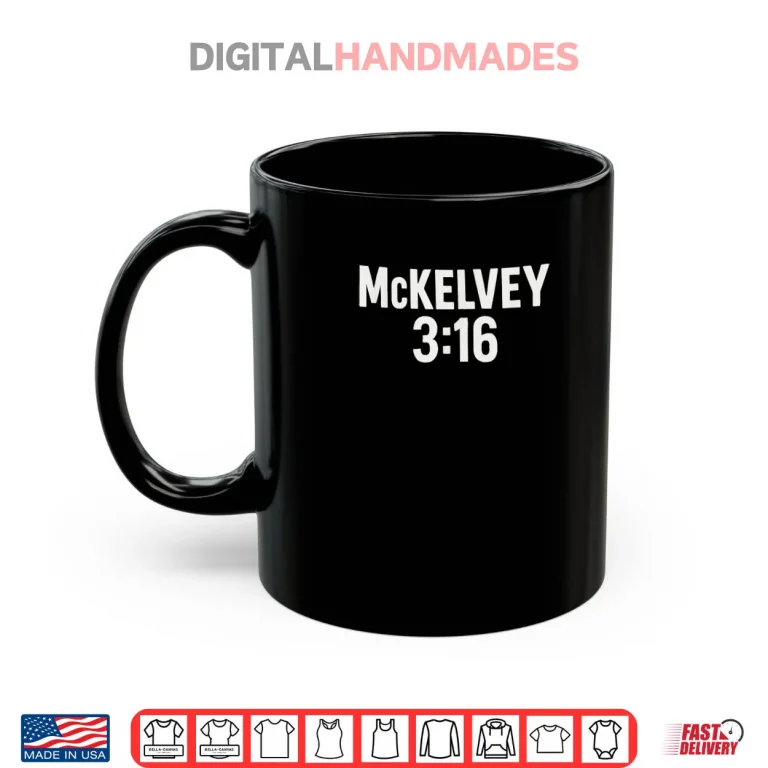 Mug McKelvey 3 16 Bold Lettering Shirt