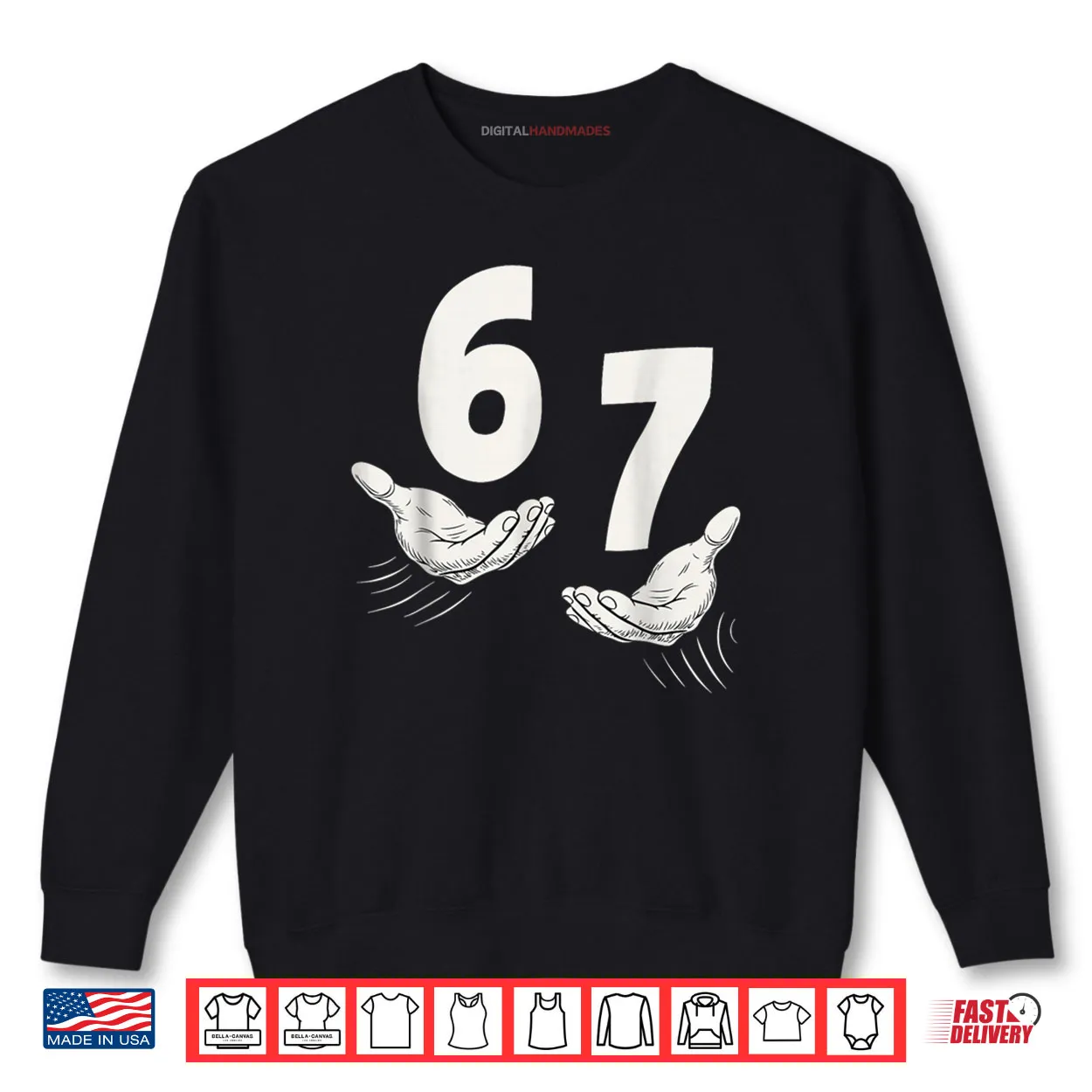 Six Seven 67 6 7 Kids 67 Teen Boys 6 7 Meme Hands Shirt Six Seven 67 6 7 Kids 67 Teen Boys 6 7 Meme Hands Shirt