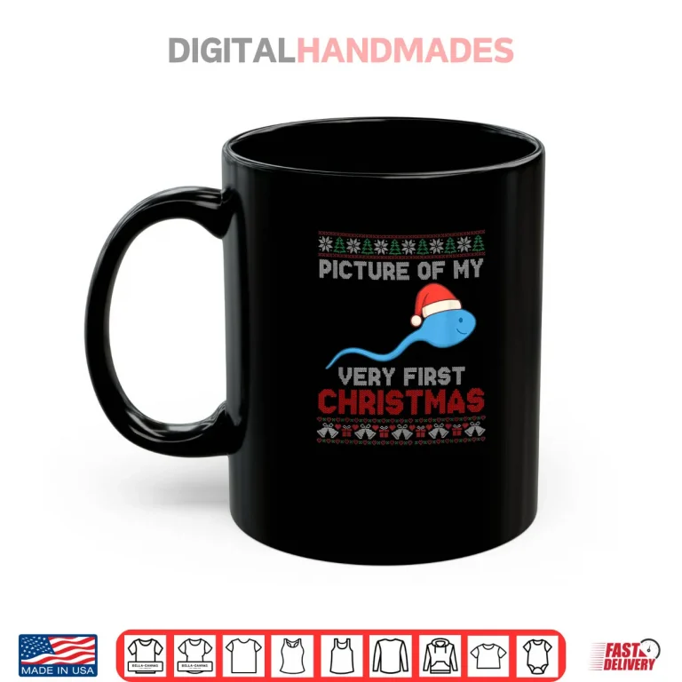 Mug Picture of My Very First Christmas Joke Shirt
