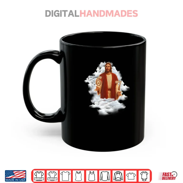 Mug Jesus Doing 6 7 Meme Christ Six Seven Painting VBS Shirt