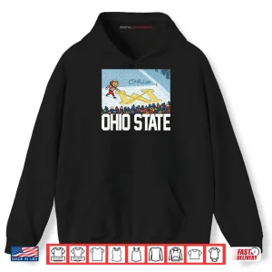 Hoodie Ohio Vs Michigan Rivalry Script Ohio On Big M Shirt
