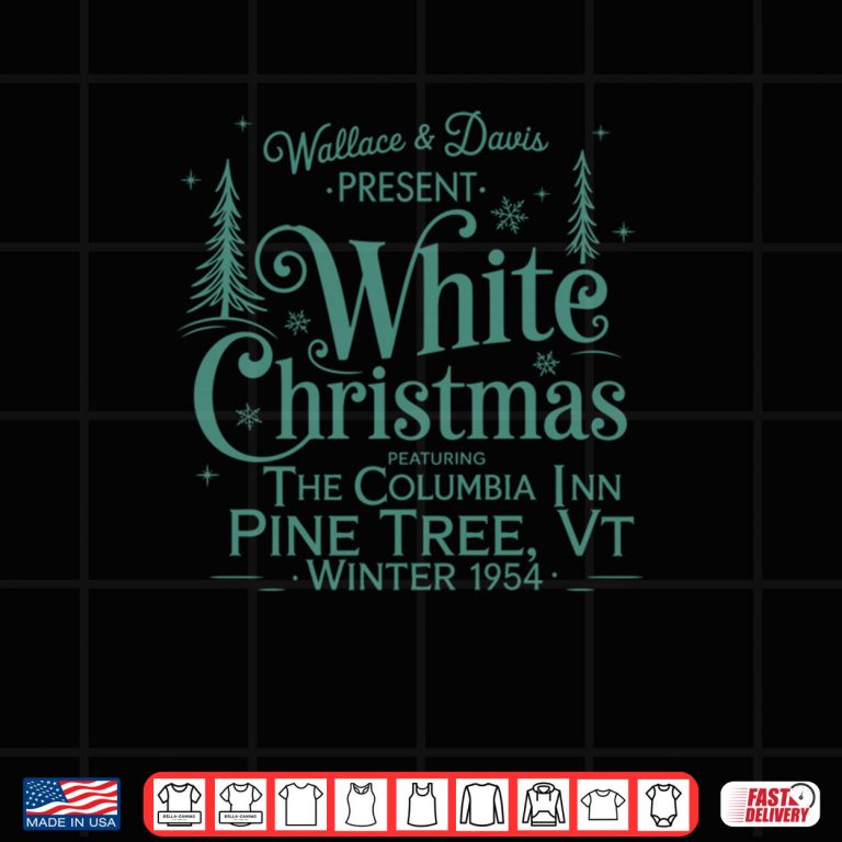 Design Wallace Davis White Christmas Xmas Christmas Holiday Shirt 2