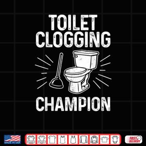 Design Toilet Clogging Champion Graphic Toilet Clogging Shirt 2