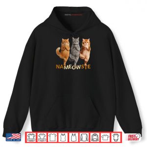 Hoodie Nameowste Yoga Cat Shirt 2