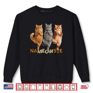 Sweatshirt Nameowste Yoga Cat Shirt 2