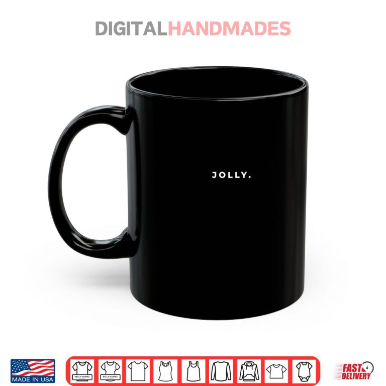 Mug Jolly Christmas Subtle Minimal Holiday Party Shirt 2