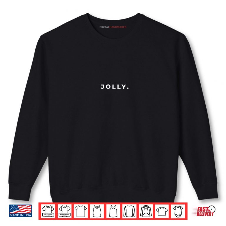 Sweatshirt Jolly Christmas Subtle Minimal Holiday Party Shirt 2