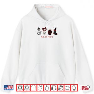 Dark But Festive Goth Black Cat Spooky Christmas Shirt 2 Hoodie Dark But Festive Goth Black Cat Spooky Christmas Shirt 2