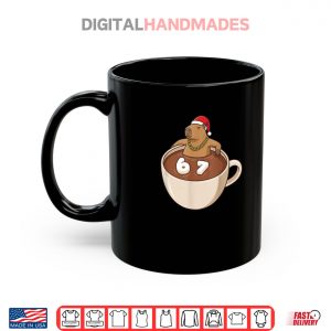 Mug Chill Capybara Christmas Hot Cocoa 67 Marshmallow Six Seven Shirt 2