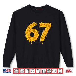 Sweatshirt 67 Meme Matching French Fries 67 Pajamas Kids Six Seven Boys Shirt 2