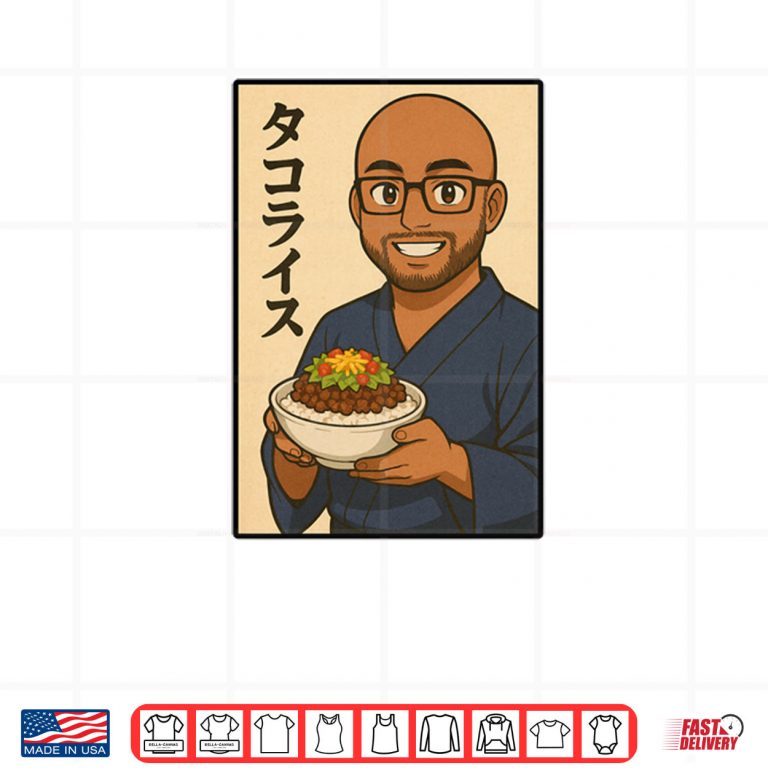 Design Taco Rice Japanese Cuisine Lover Favorite Okinawa Food Shirt