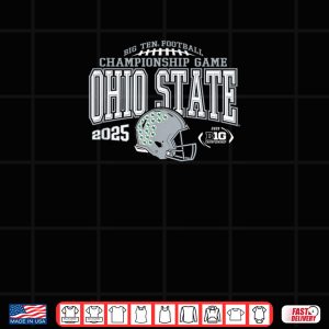 Design Ohio State Buckeyes Big Ten Championship 2025 Football Red Shirt