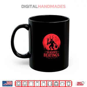Mug Krampus Santa Seasons Beatings Gothic Christmas Horror Shirt