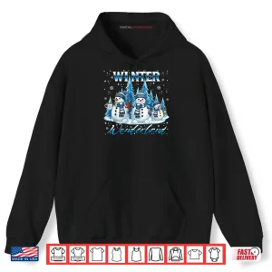 Winter Wonderland Snowman Family Snowflake Cozy Winter Scene Shirt 2 Hoodie Winter Wonderland Snowman Family Snowflake Cozy Winter Scene Shirt