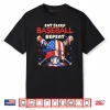 Eat Sleep Baseball Repeat Funny Ice Cream Drip Crossed Bats Shirt