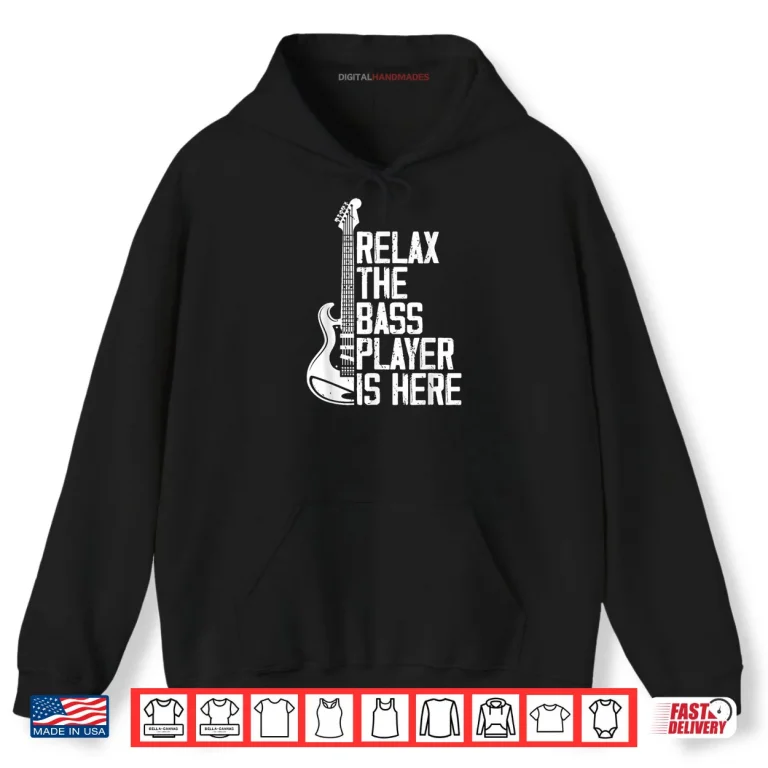 Hoodie Bass Guitar Player Musician Pun for Guitarist Music Bassist Shirt